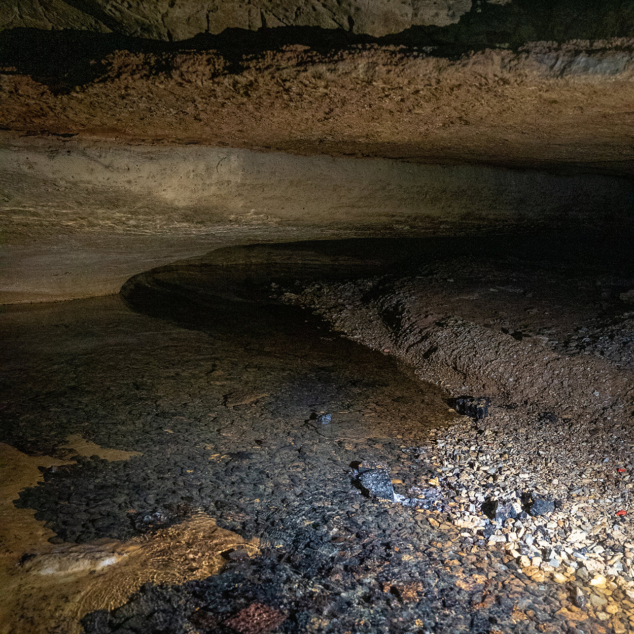 An underground cave in southern missouri
