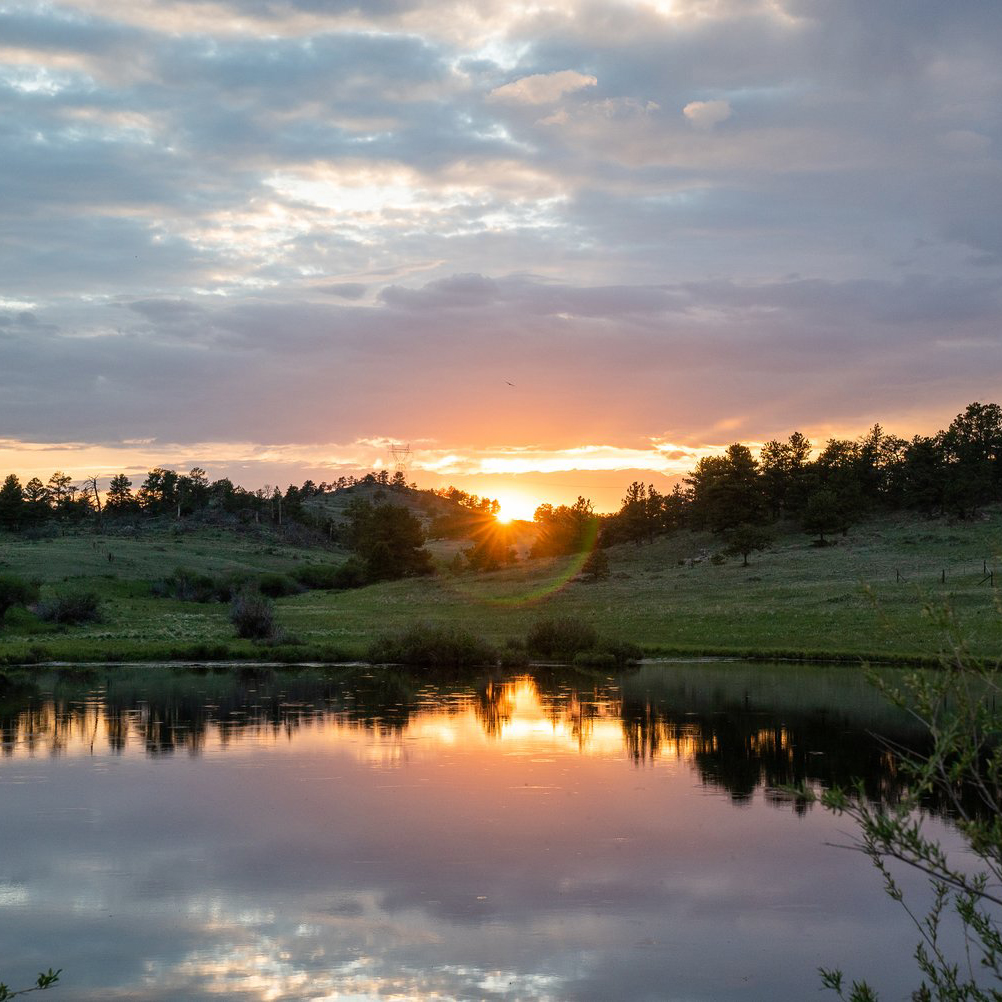 A sunset in Wyoming.